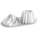 Nordic Ware Pro Cast Cute Jumbo Cupcake Non-Stick Baking Pan, Gray, 6 Cups