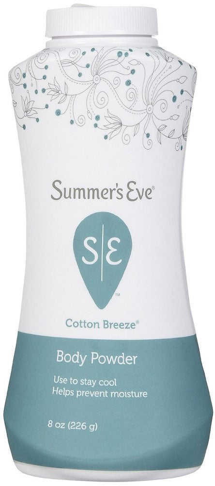Summer's Eve Body Powder Cotton Breeze - 8 Ounces