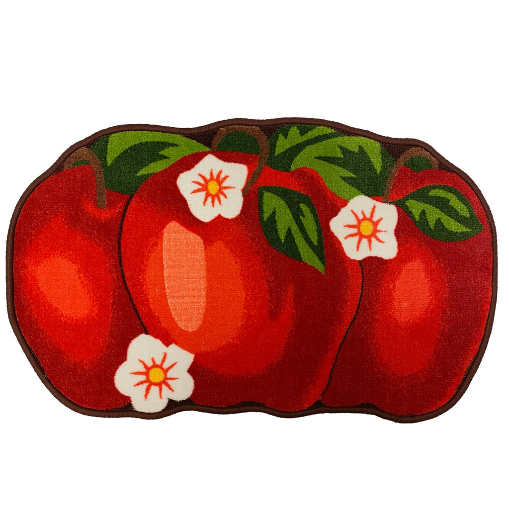 Sweet Tomato Printed Skid-Resistant Kitchen Rug Mat, Red-Brown, 20x32 ...