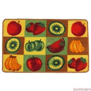 Fresh Square Fruits Printed Kitchen Mat - 18x30