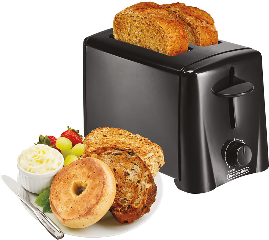 Proctor Silex 22612 Durable 2-Slice Toaster, Black – ShopBobbys