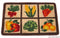 Vegetable Mix Six Square Kitchen Mat - 19x31