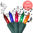 Premius Indoor Musical Mini Light Set, 100 Bulbs, Multi-Color