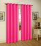 Melanie Faux Silk Panel With 8 Grommets, Fuchsia, 55x84 Inches