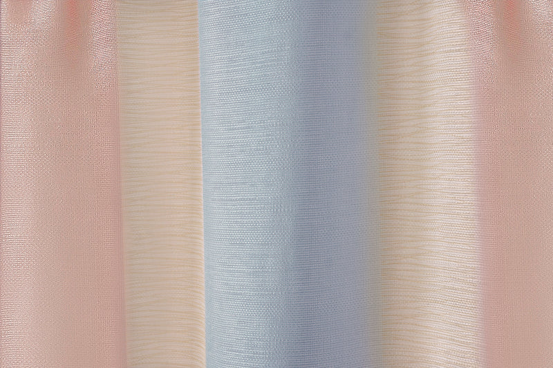 Spectrum Textured Sheer Rod Pocket Panel, Rose Quartz Serenity, 50x84 Inches
