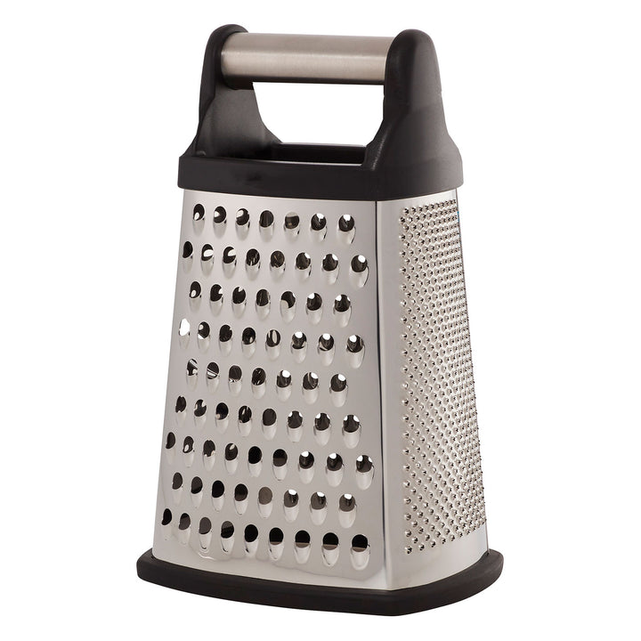 Box Grater Stainless Steel 4-Sided Graters with Comfortable Handle