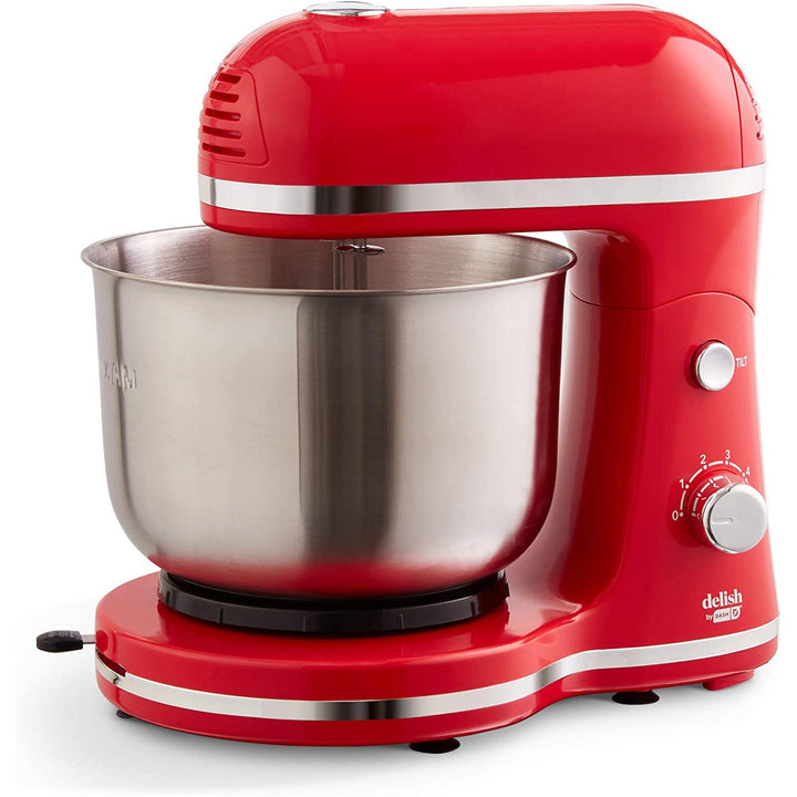 Delish by DASH Compact Stand Mixer, 3.5 Quart with Beaters & Dough Hoo –  ShopBobbys