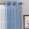 Sheffield 2-Pack Solid Sheer Grommet Window Panel, Blue, 76x84 Inches