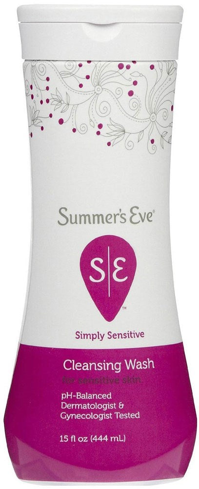 Summer'S Eve Cleansing Wash For Sensitive Skin Simply Sensitive - 15 Ounces