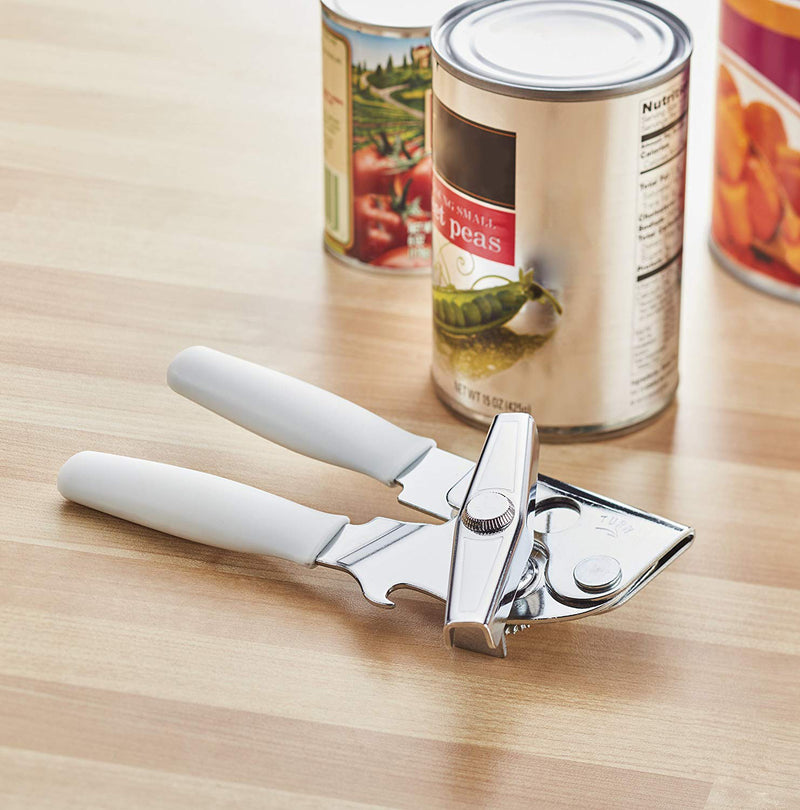 Swing-A-Way Portable Can Opener With Comfort Grip, White, 7.5x2 Inches