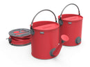 ColourWave Collapsible 2-In-1 Watering Can Bucket, 7-Liter, Red Hot