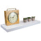 Home Basics Decorative Rectangular Wood Floating Shelf, White, 23.5x9x1.5 Inches