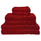 Premius Premium 6-Piece Combed Cotton Bath Towel Set, Burgundy
