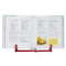 Home Basics Cast Iron Chevron Design Cookbook Stand, Red, 10.5x5.5x9 Inches