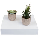 Home Basics Decorative Square Wood Floating Shelf, White, 9x9x1.5 Inches