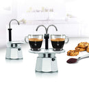 Bialetti Mini Express Stovetop Aluminum Espresso Percolator Maker, 2 Cups