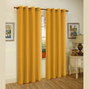 Melanie Faux Silk Grommets Window Panel, Gold, 55x95 Inches