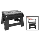 Simplify Step And Stow Folding Step Stool with Handle, Black, 9 Inches
