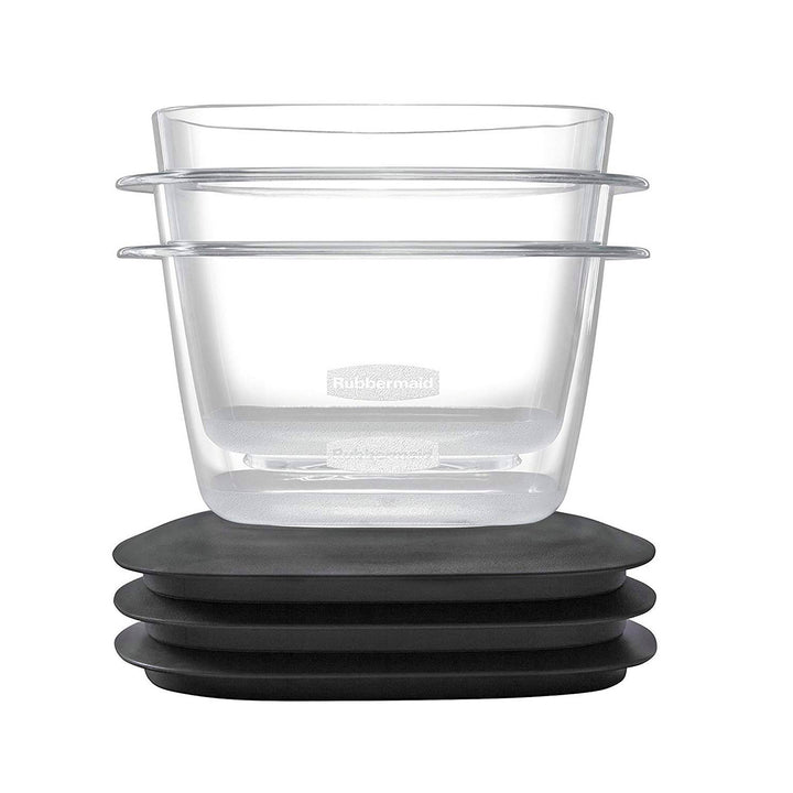 Rubbermaid Premier Food Storage Container 7 Cup Grey (Pack Of 2) 