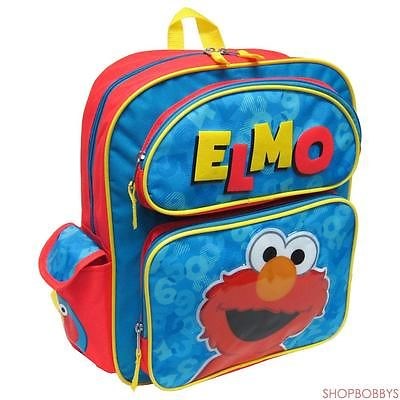 Sesame Street Elmo With 3d Embellished Kids Backpack, 14 Inches