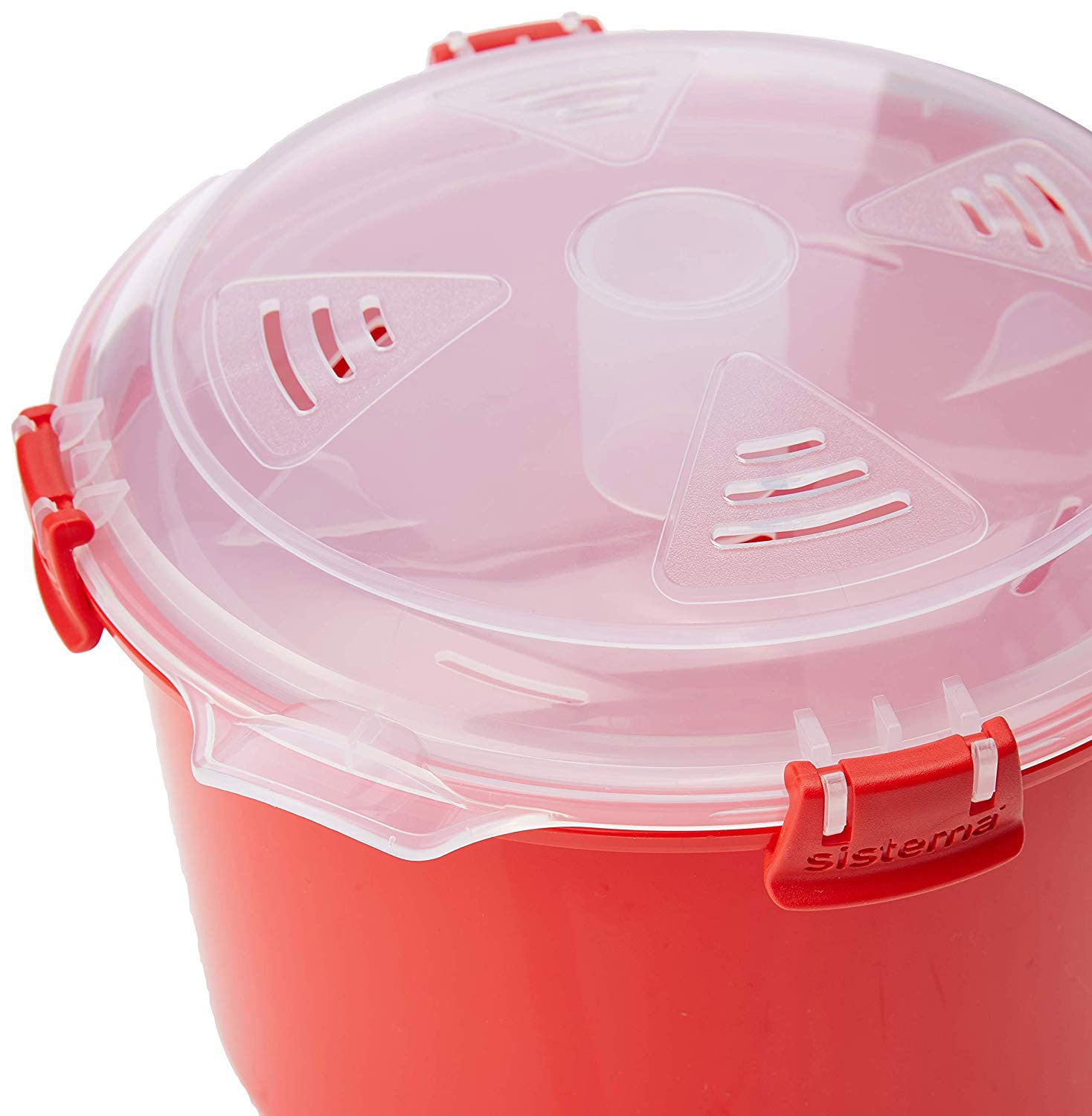 Sistema Microwave Collection Rice Steamer Cooker, Red, 2.6 Liters or 1