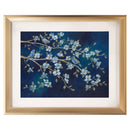 Premius Conference Framed Flower And Bird Wall Art, Blue, 17x21 Inches