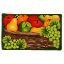 Fruit Basket Skid-Resistant Kitchen Rug Mat, Red-Brown, 18x30 Inches