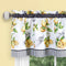 Lemon Drop 3-Piece Printed Kitchen Curtain Set, Yellow, Tiers 58x36, Swag 58x14 Inches