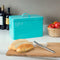 Home Basics Vintage Tin Bread Box, Argyle Pattern, Turquoise, 13.25x8.5x10 Inches