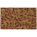 Achim Printed Vine Leaves Coir Doormat, 18x30 Inches