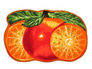 Orange Printed Non-Slip Kitchen Mat, 18x30 Inches
