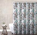 Hudson Essex Bergamo 13-Piece Paisley Shower Curtain Set, Mint, 72x72 Inches