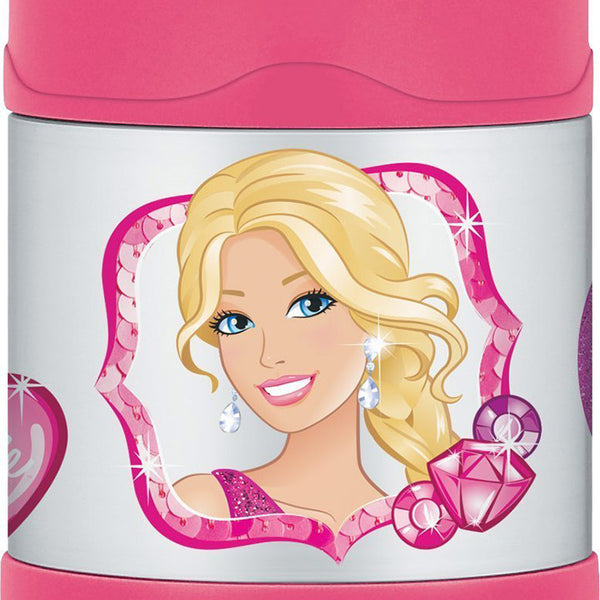 Thermos Stainless Steel Funtainer Food Jar, Barbie, 10 Ounce 