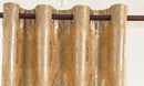 Marabella Jacquard 8 Grommet Room-Darkening Panel, Gold, 54x84 Inches