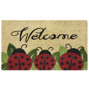 Achim Printed Welcome Ladybug Coir Doormat, 18x30 Inches