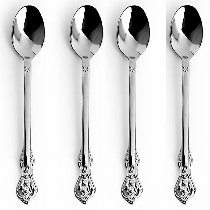 Royal Alister Stainless Steel Iced Tea Spoon Set, 4-pieces