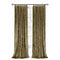 Harper Criss-Cross Tab Top Plush Window Curtain Panel, Moss, 50x84 Inches