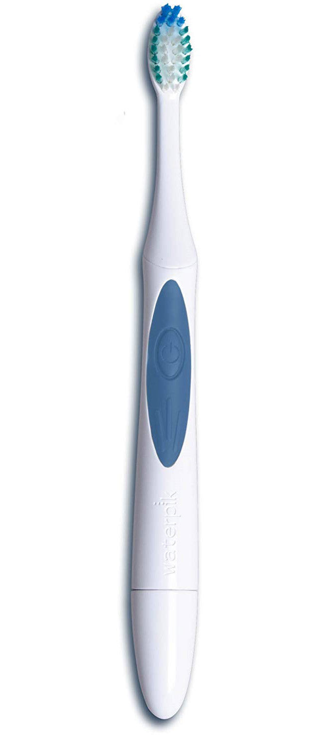 Waterpik Nano-Sonic Electric Toothbrush, White-Blue
