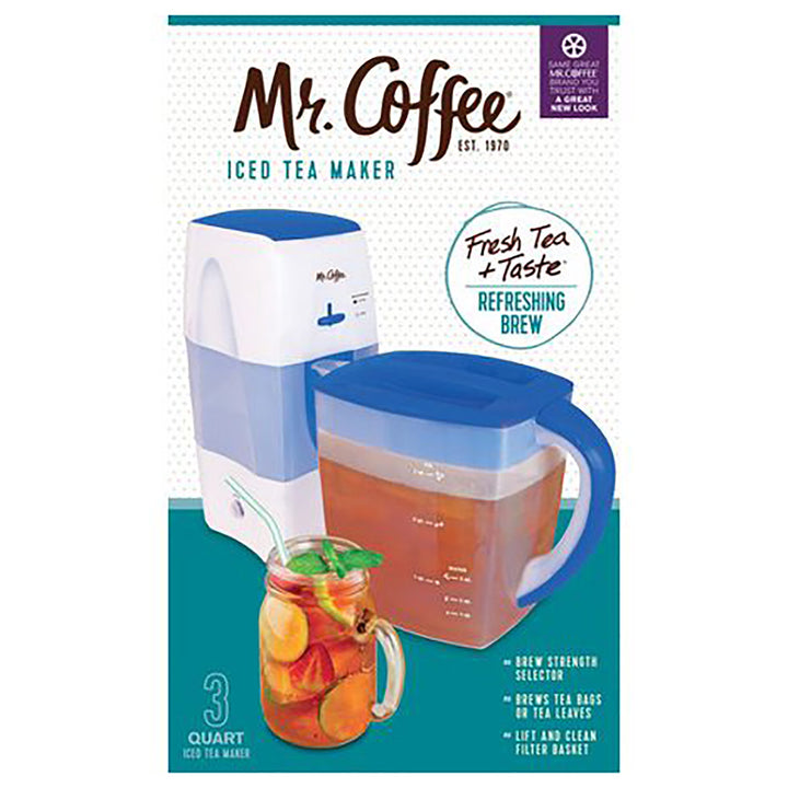  Mr. Coffee 3 Quart Adjustable Strength Iced Tea Maker TM75R:  Electric Ice Tea Machines: Home & Kitchen