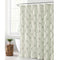 Floral Burst Technique Microfiber Shower Curtain, Bright White, 72x72 Inches