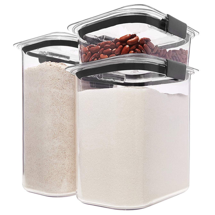 Rubbermaid Brilliance Pantry Baking Storage Container Set of 3