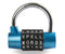 Wordlock PL-135-BLU 5-Dial Combination Padlock, Blue-Black