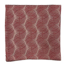 Circular Damask Decorative Cushion Cover, Burgundy, 18x18 Inches