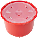 Sistema Microwave Collection Rice Steamer Cooker, Red, 2.6 Liters or 11 Cups