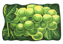Green Grape Printed Non-Slip Kitchen Mat, 18x30 Inches