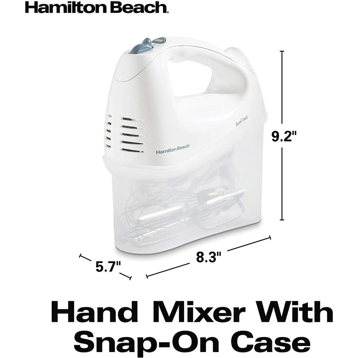 Hamilton Beach Hand Mixer, with Snap-On Case