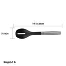 Home Basics Mesa Scratch-Resistant Nylon Slotted Spoon with Stainless-Steel, 13 Inches