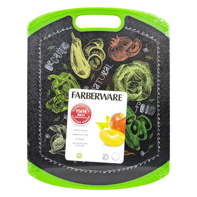 1 of 1:Farberware Chalkboard Cutting Board, Medium, Black, 14x11x.40 Inches 