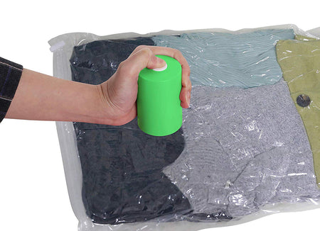 Pac N Stack 4-Pack Vacuumed Air-Tight Storage Bags With Pump