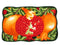 Pomegranate Printed Non-slip Kitchen Mat, 18x30 Inches